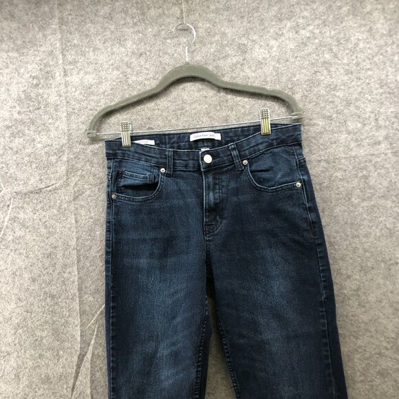 Calvin Klein Youth Boys 16 Slim Straight Jeans Dark Wash Blue Stretch Adjustable - Picture 3 of 13